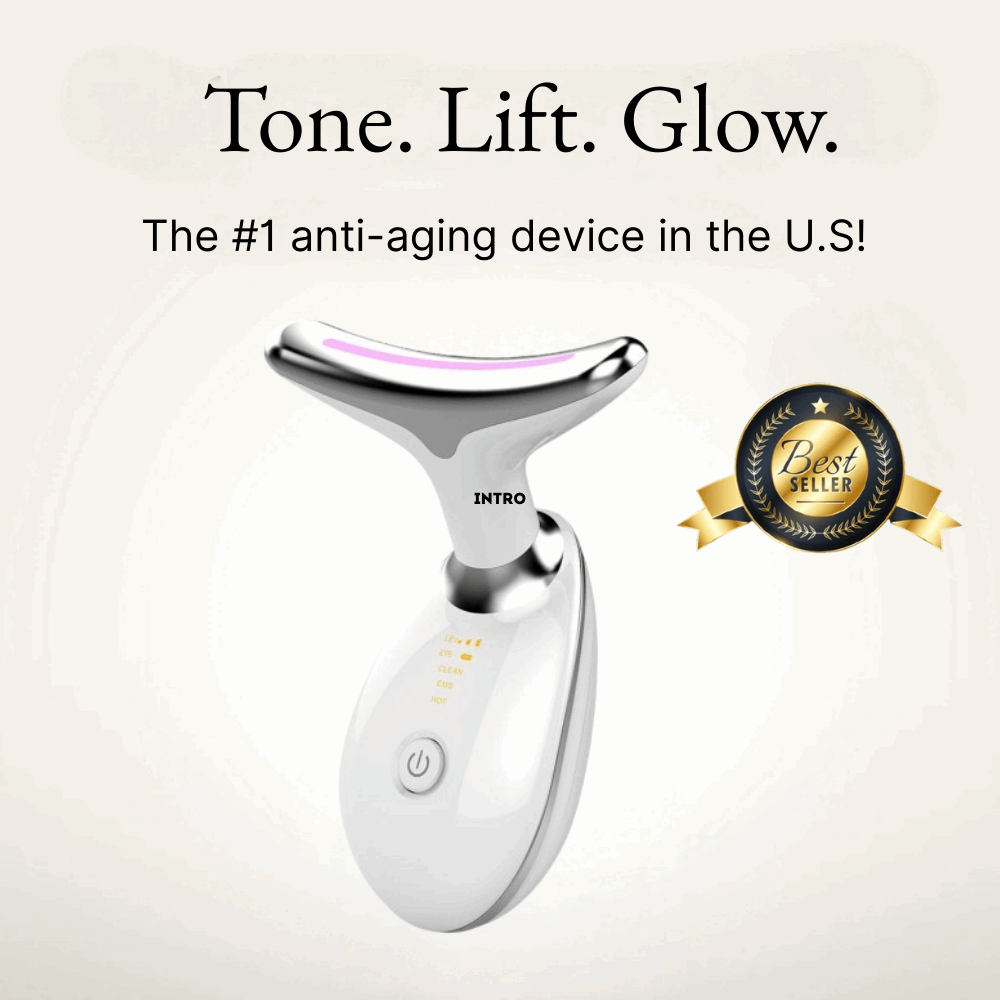 EMS & Red Light Therapy Massager for Face & Neck"