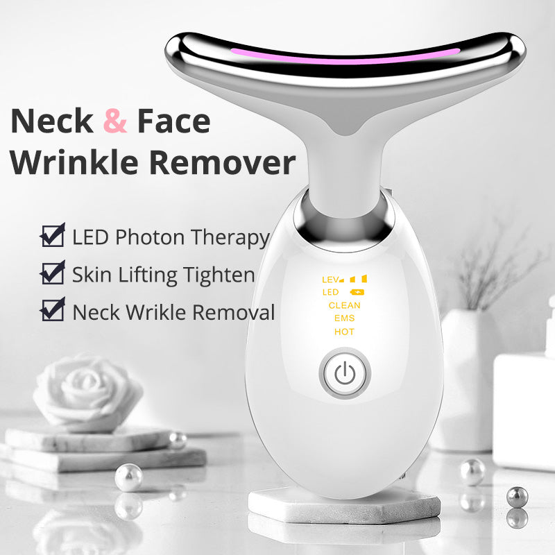 EMS & Red Light Therapy Massager for Face & Neck"